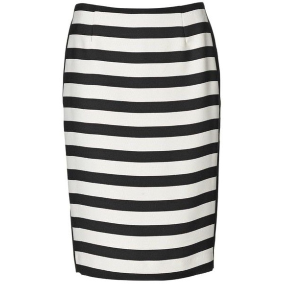 Spring Day Out By Malene Birger Kalotia Black White Striped Skirt Size 4 (FR 36) - Picture 1 of 8